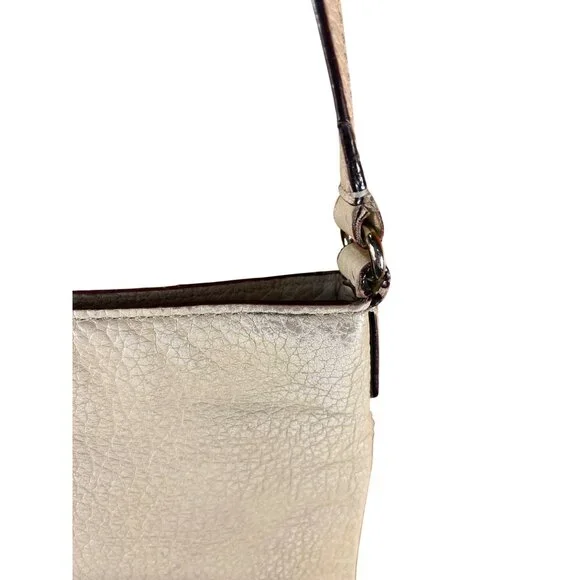 Kate Spade Two-Tone Pebbled Leather Crossbody Bag Adjustable Strap Cream & Black - Picture 5 of 12